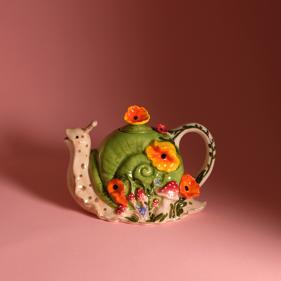 🐌🫖🌸Snail Teapot ships 6/15