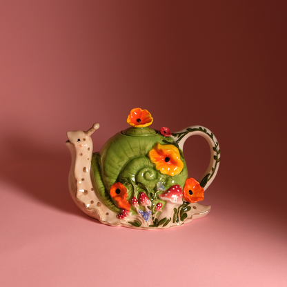 🐌🫖🌸Snail Teapot ships 6/15