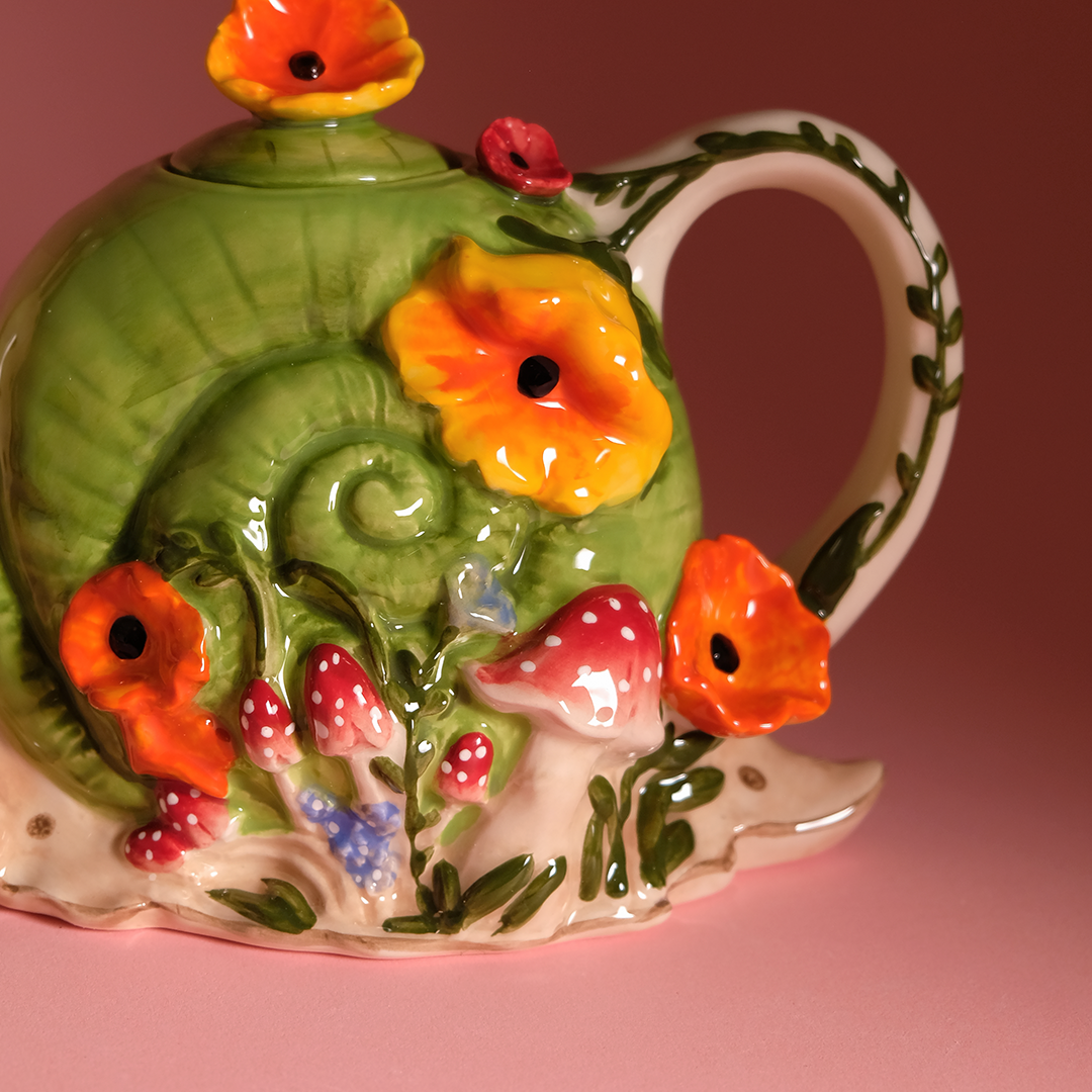 🐌🫖🌸Snail Teapot ships 6/15