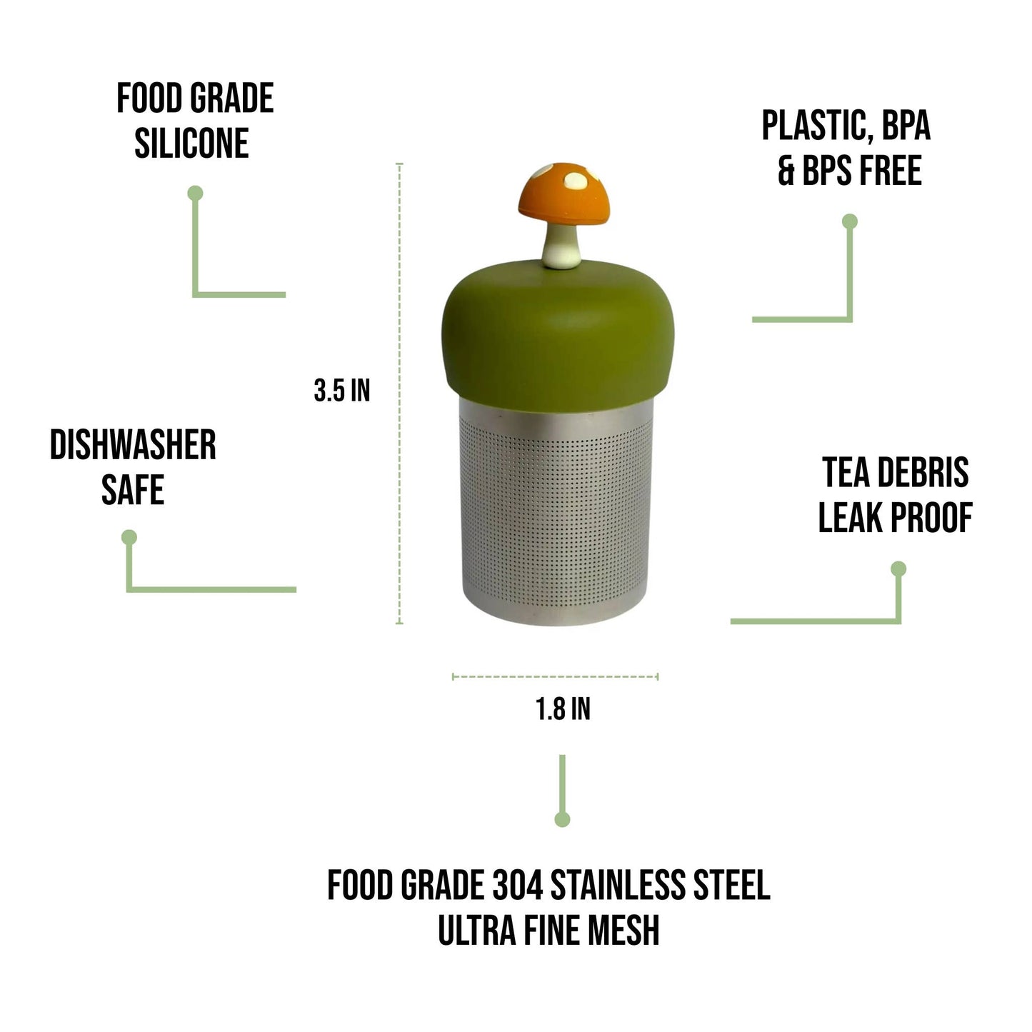 Mushroom Floating Tea Steeper