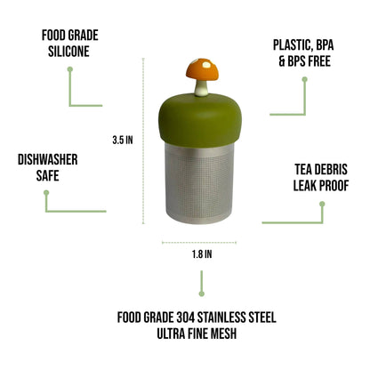 Mushroom Floating Tea Steeper