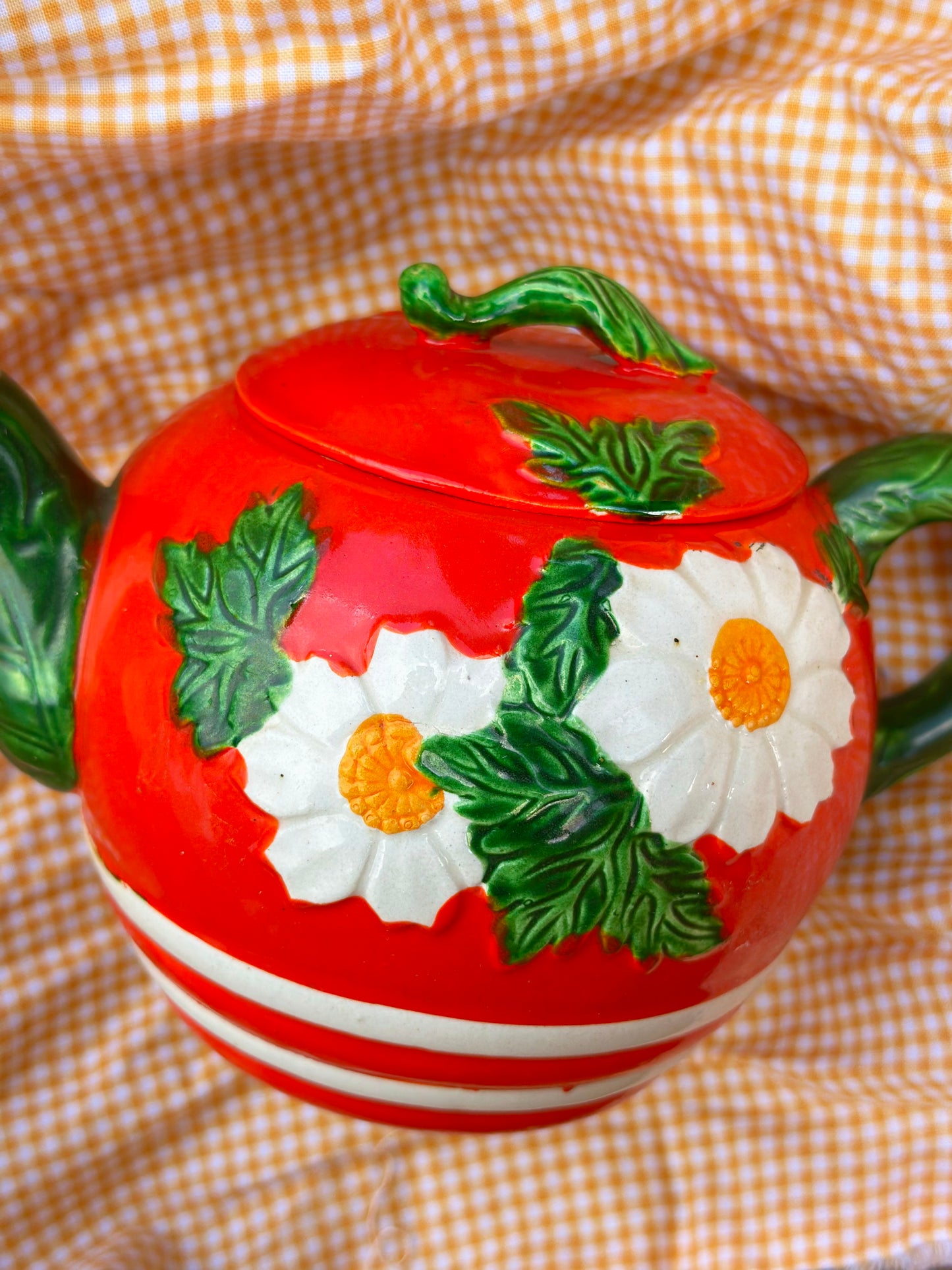 Vintage Strawberry (…or Tomato?) Teapot 🍓🍅 Teapot 🫖🌼