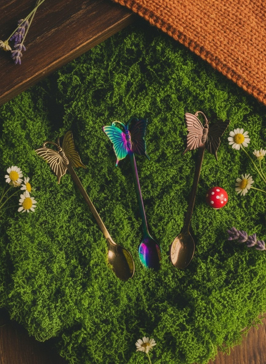 🦋 The Butterfly Stirring Spoon: Fairy Garden Find
