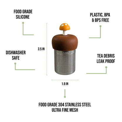 Mushroom Floating Tea Steeper