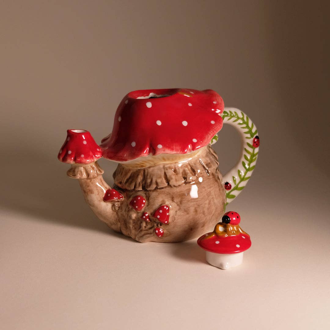 🍄🫖  Mushroom Teapot - ships 6/15